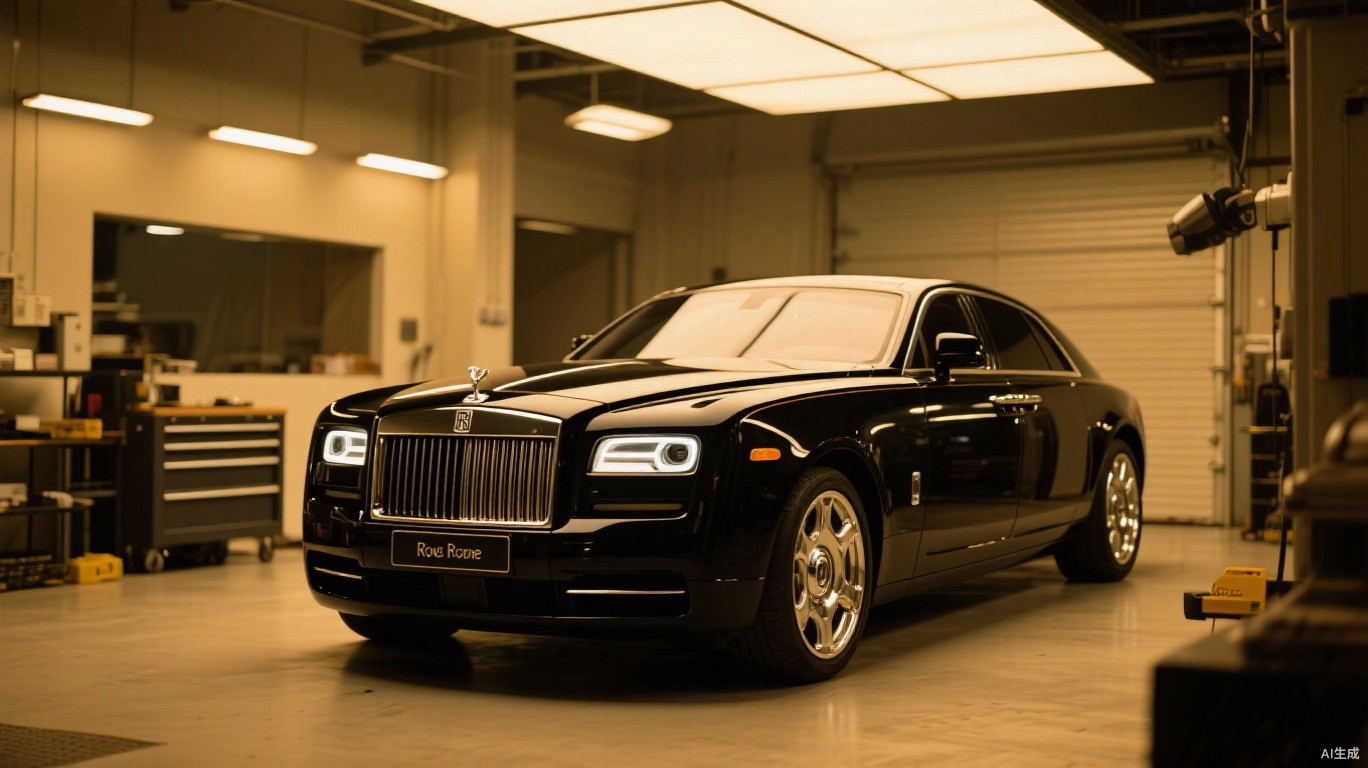 Rolls-Royce Phantom in Atelier workshop (Headlights On)